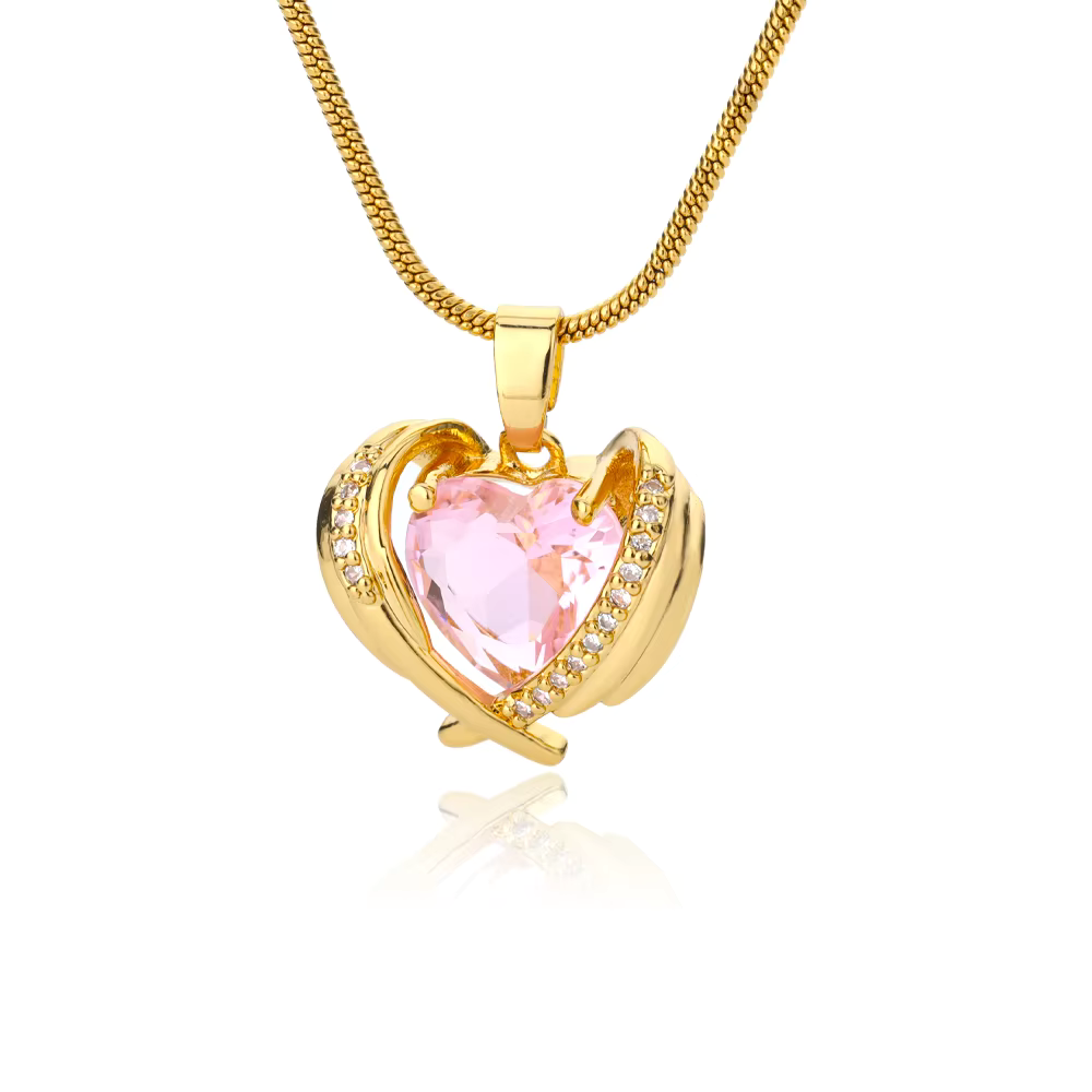 Collar Alma Corazón 14k - 2x1