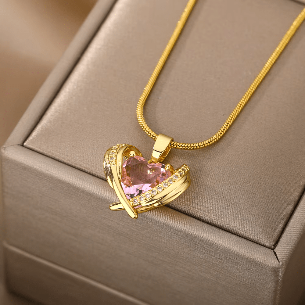 Collar Alma Corazón 14k - 2x1