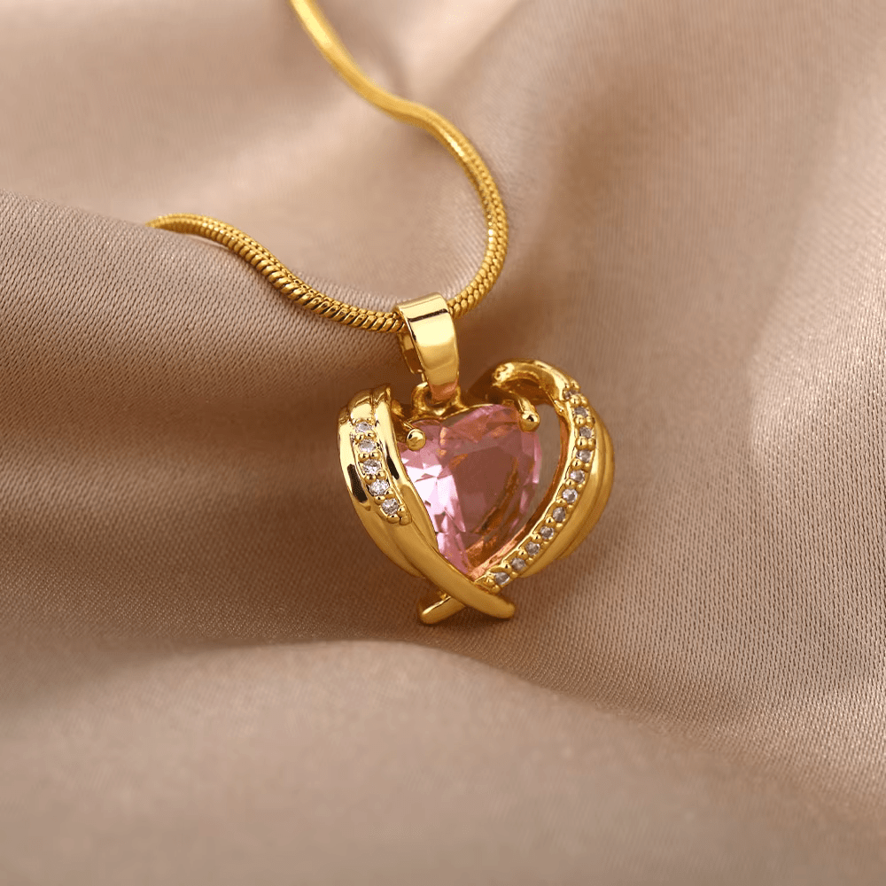 Collar Alma Corazón 14k - 2x1