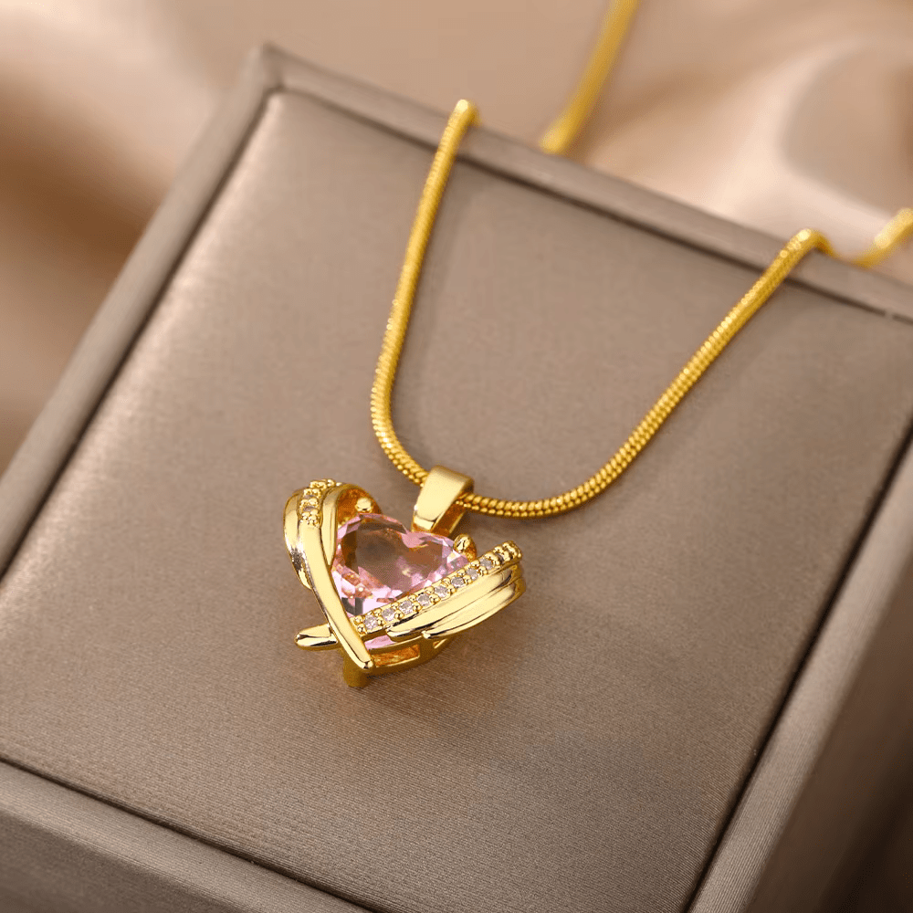 Collar Alma Corazón 14k - 2x1