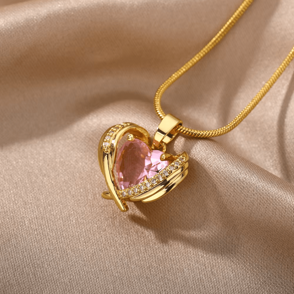 Collar Alma Corazón 14k - 2x1