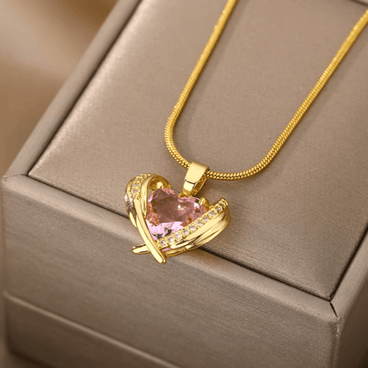 Collar Alma Corazón 14k - 2x1
