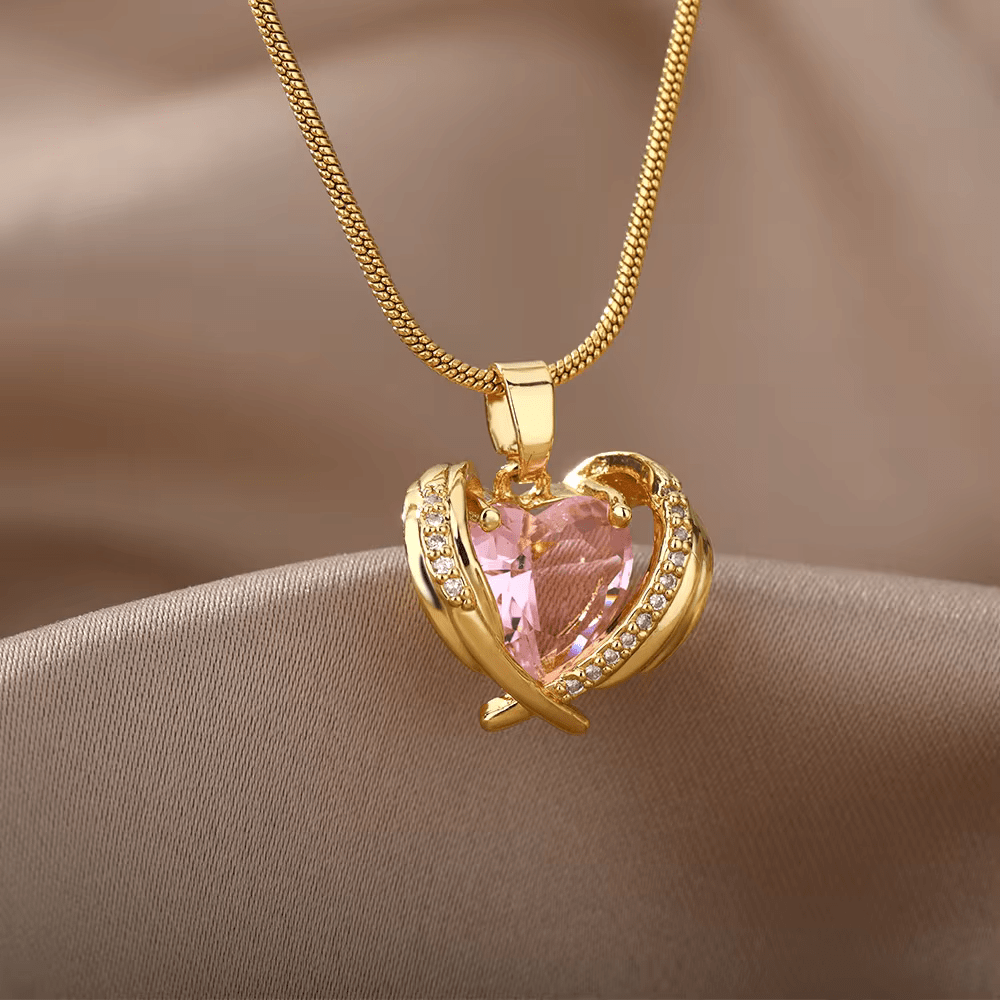 Collar Alma Corazón 14k - 2x1