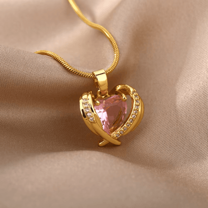 Collar Alma Corazón 14k - 2x1