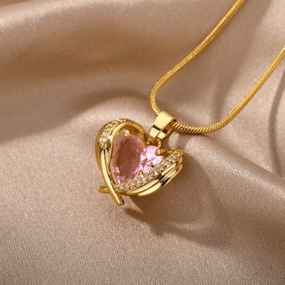 Collar Alma Corazón 14k - 2x1